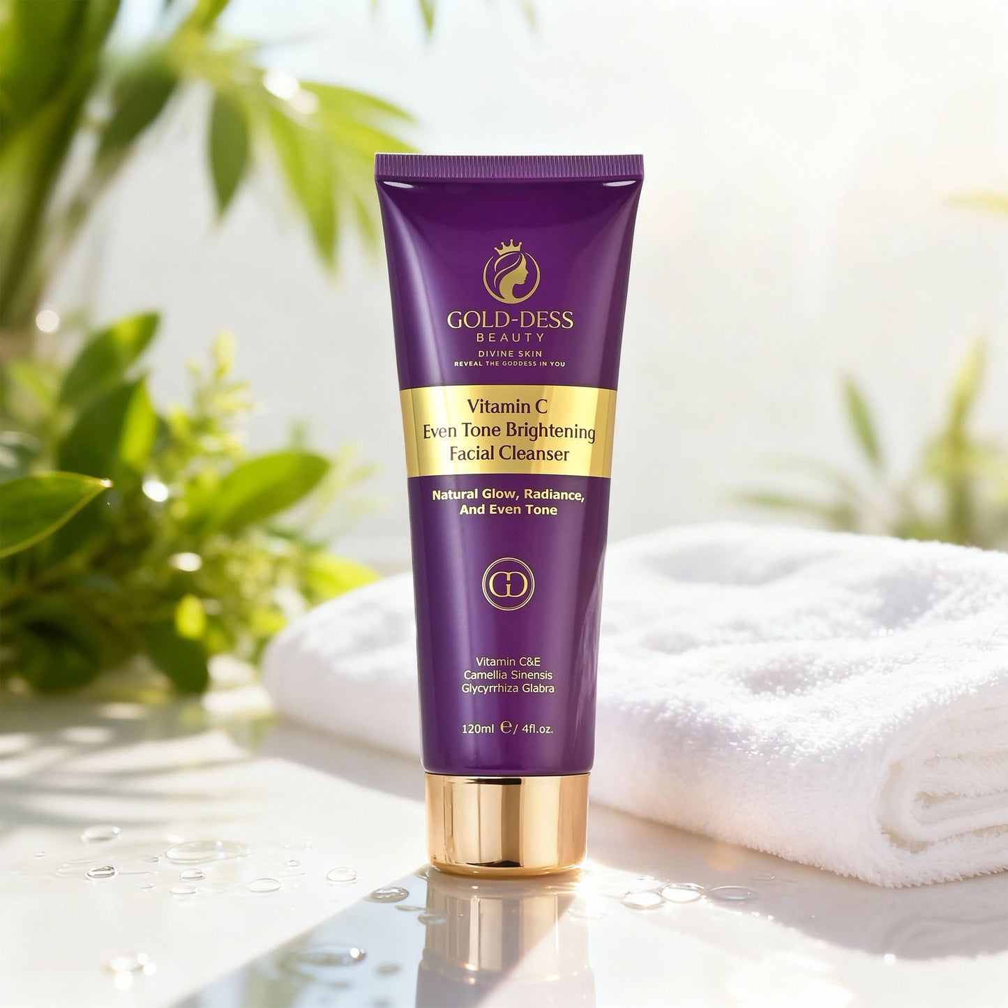 Nettoyant Visage Éclaircissant & Teint Unifié à la Vitamine C (120 ml)