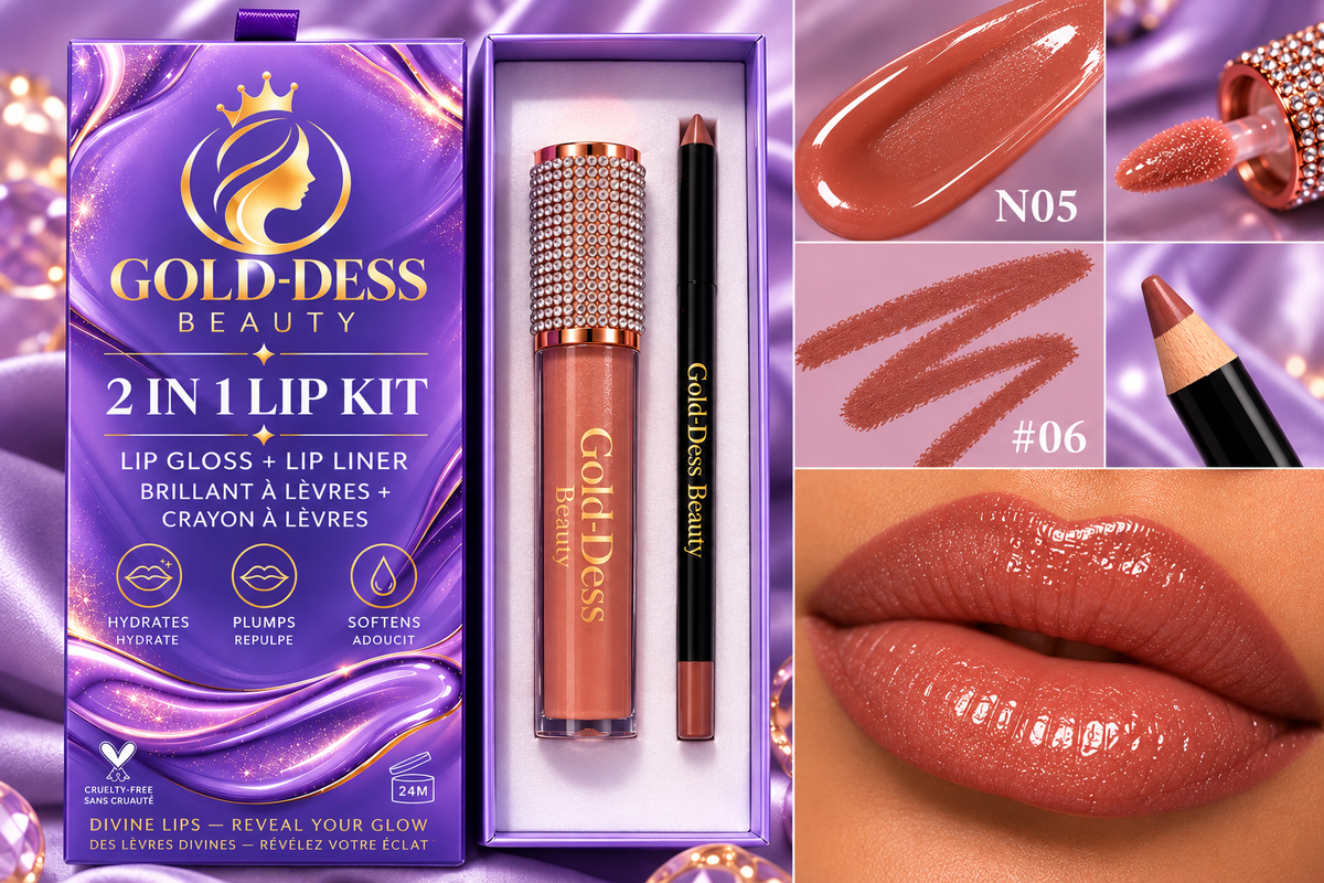 Gold-Dess Beauty – Divine Lips 2-in-1 Lip Kit