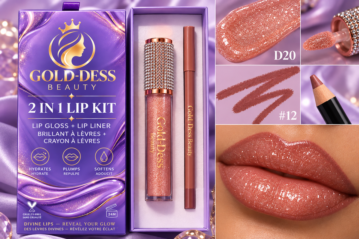 Gold-Dess Beauty – Divine Lips 2-in-1 Lip Kit