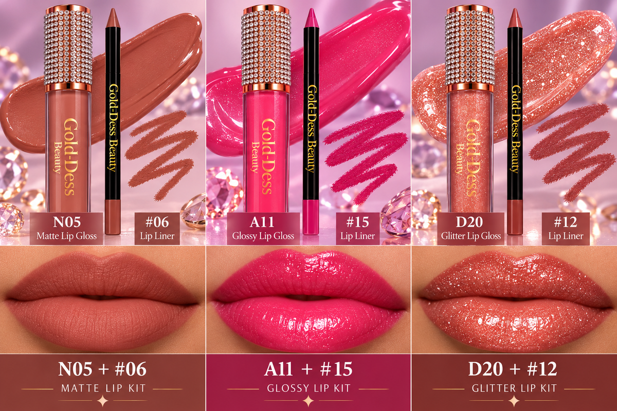 Gold-Dess Beauty – Divine Lips 2-in-1 Lip Kit
