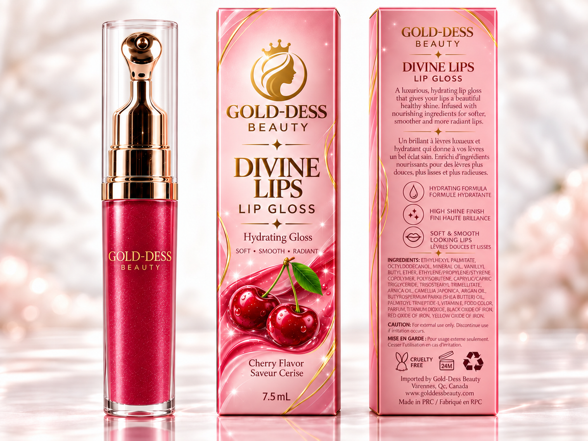 Divine Lips Lip Gloss – 7 Flavors