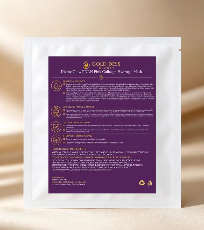 Divine Glow PDRN Pink Collagen Hydrogel Mask