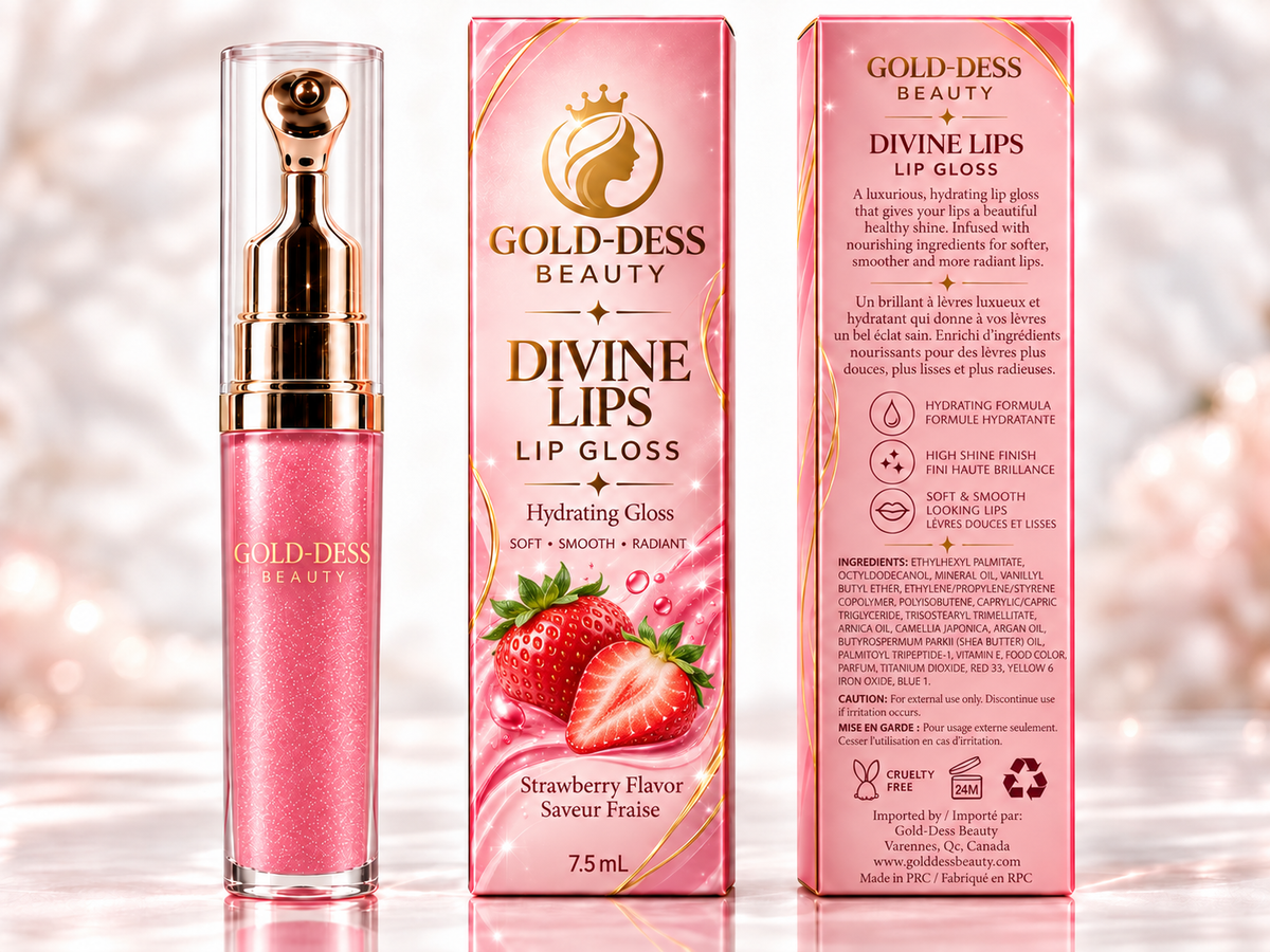 Divine Lips Lip Gloss – 7 Flavors