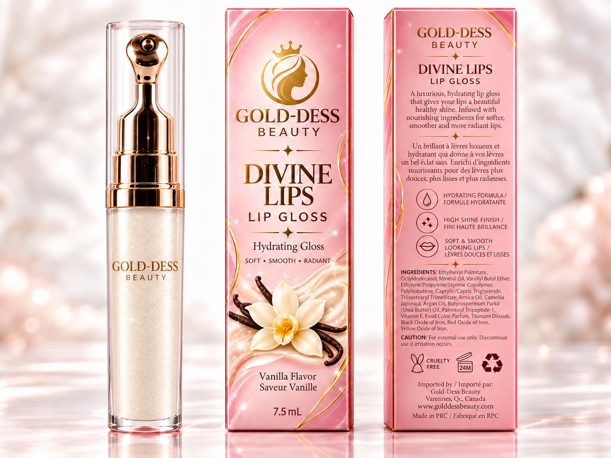 Divine Lips Lip Gloss – 7 Flavors