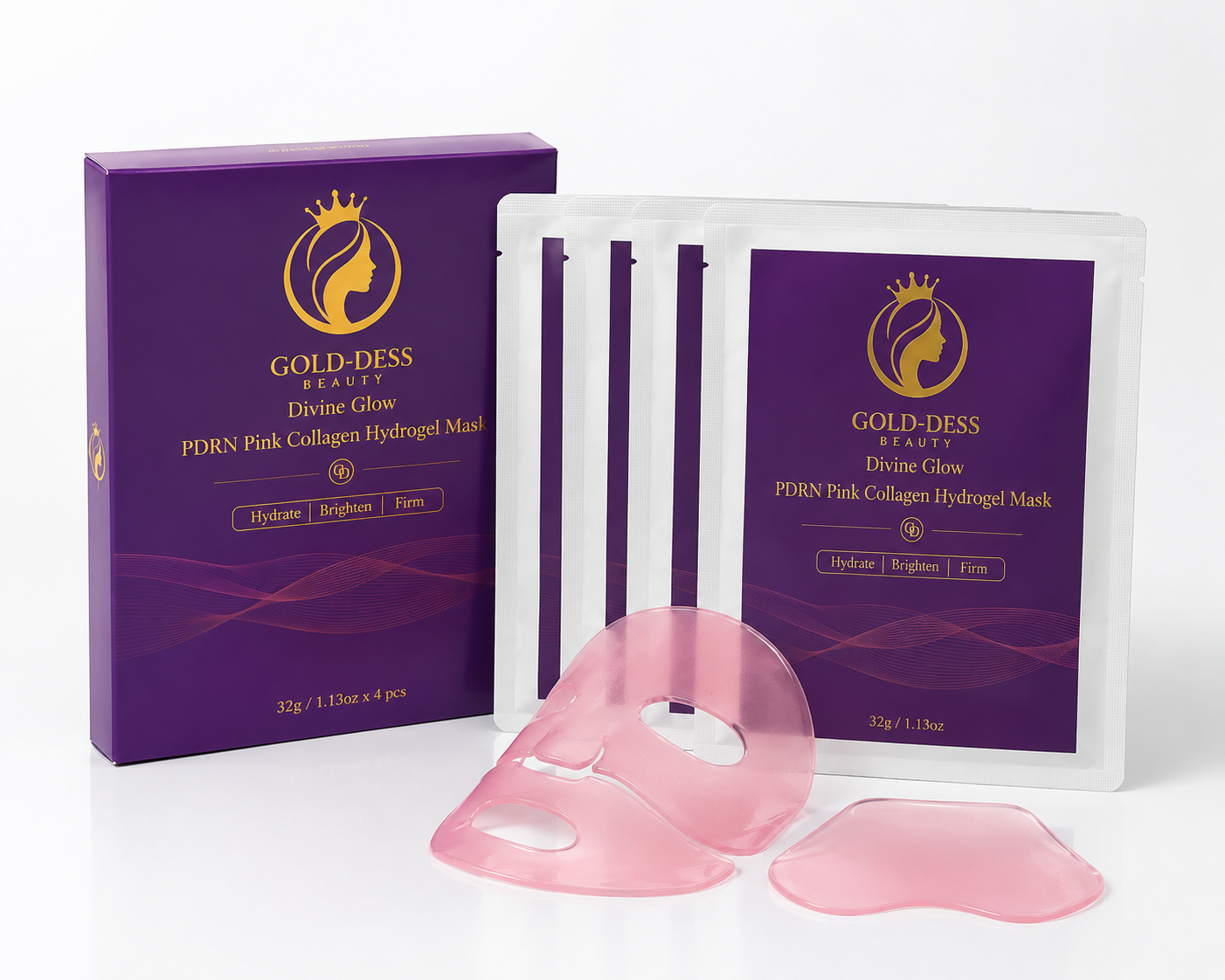 Divine Glow PDRN Pink Collagen Hydrogel Mask