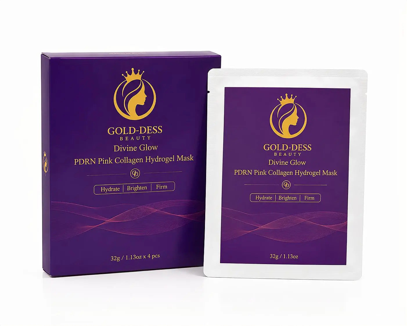Divine Glow PDRN Pink Collagen Hydrogel Mask