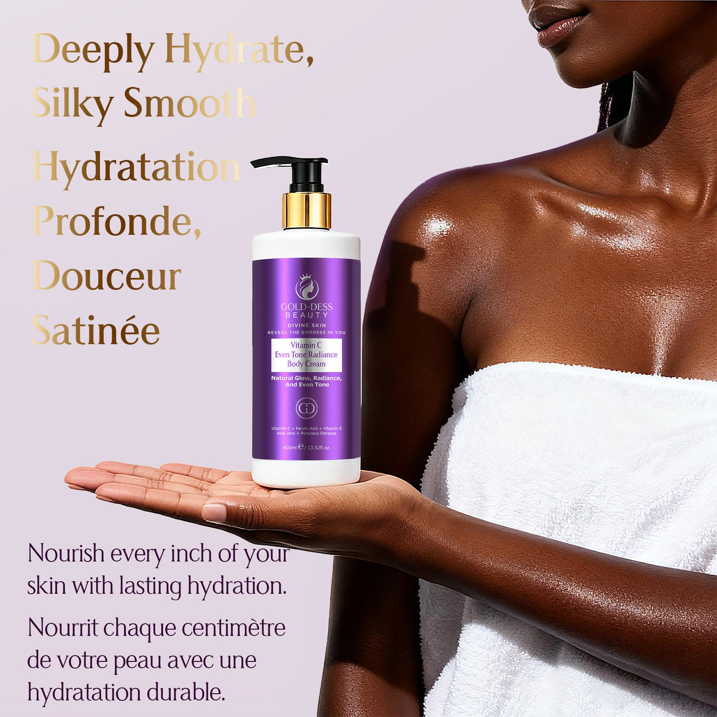 DIVINE GLOW COLLECTION Vitamin C - 5 Essential Products + Gold-Dess Signature Bag