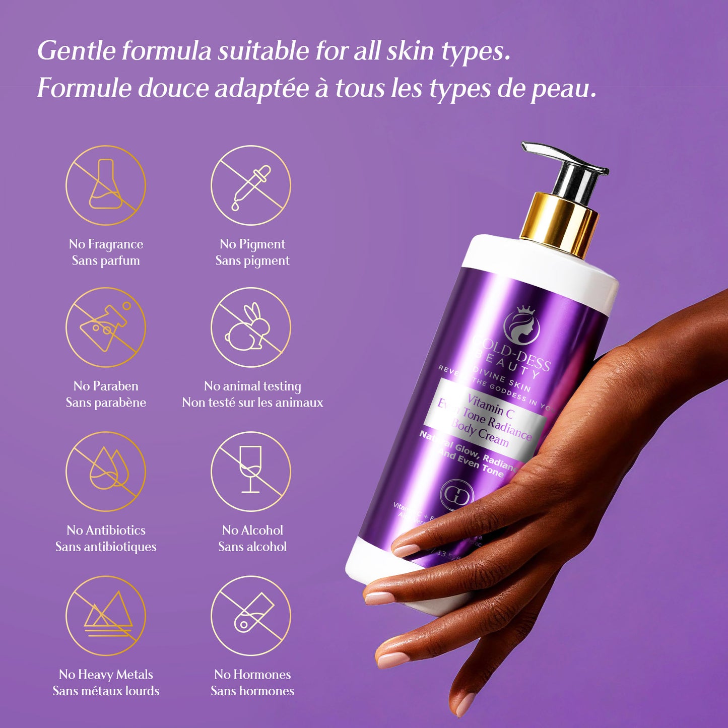 DIVINE GLOW COLLECTION Vitamin C - 5 Essential Products + Gold-Dess Signature Bag