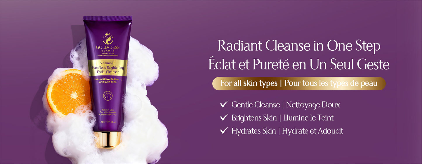 Vitamin C Even Tone Brightening Facial Cleanser – 120 ML