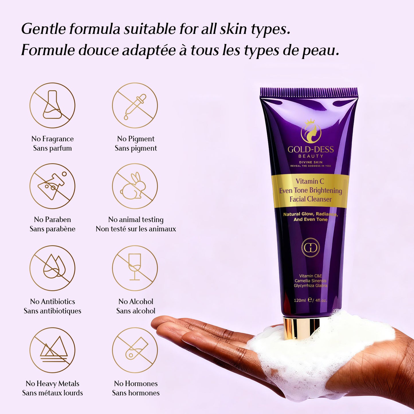 Vitamin C Even Tone Brightening Facial Cleanser – 120 ML