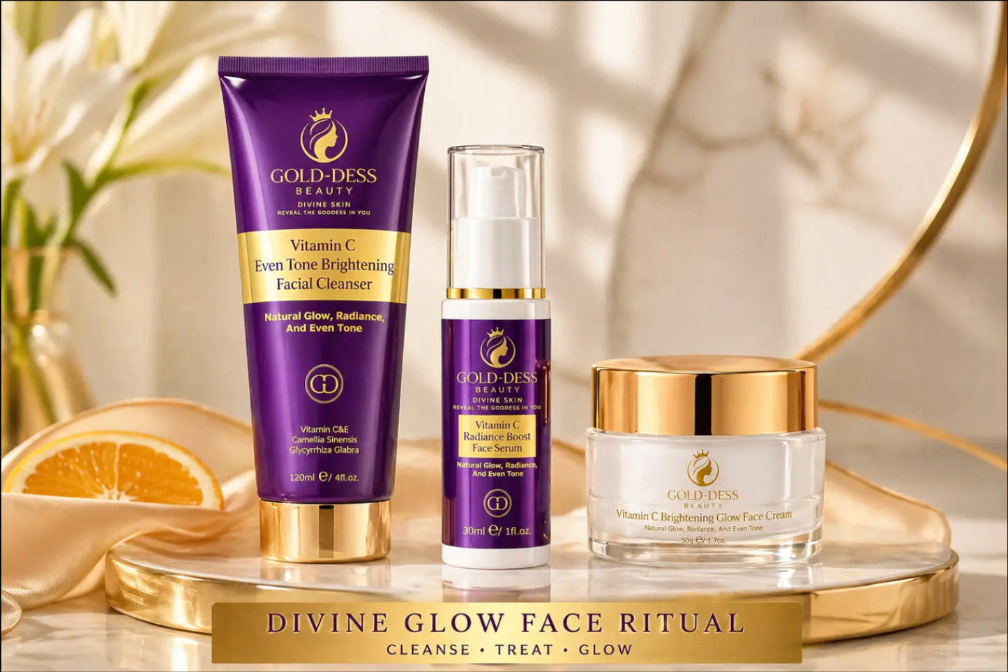 Reveal your glow with the Divine Glow Face Ritual.