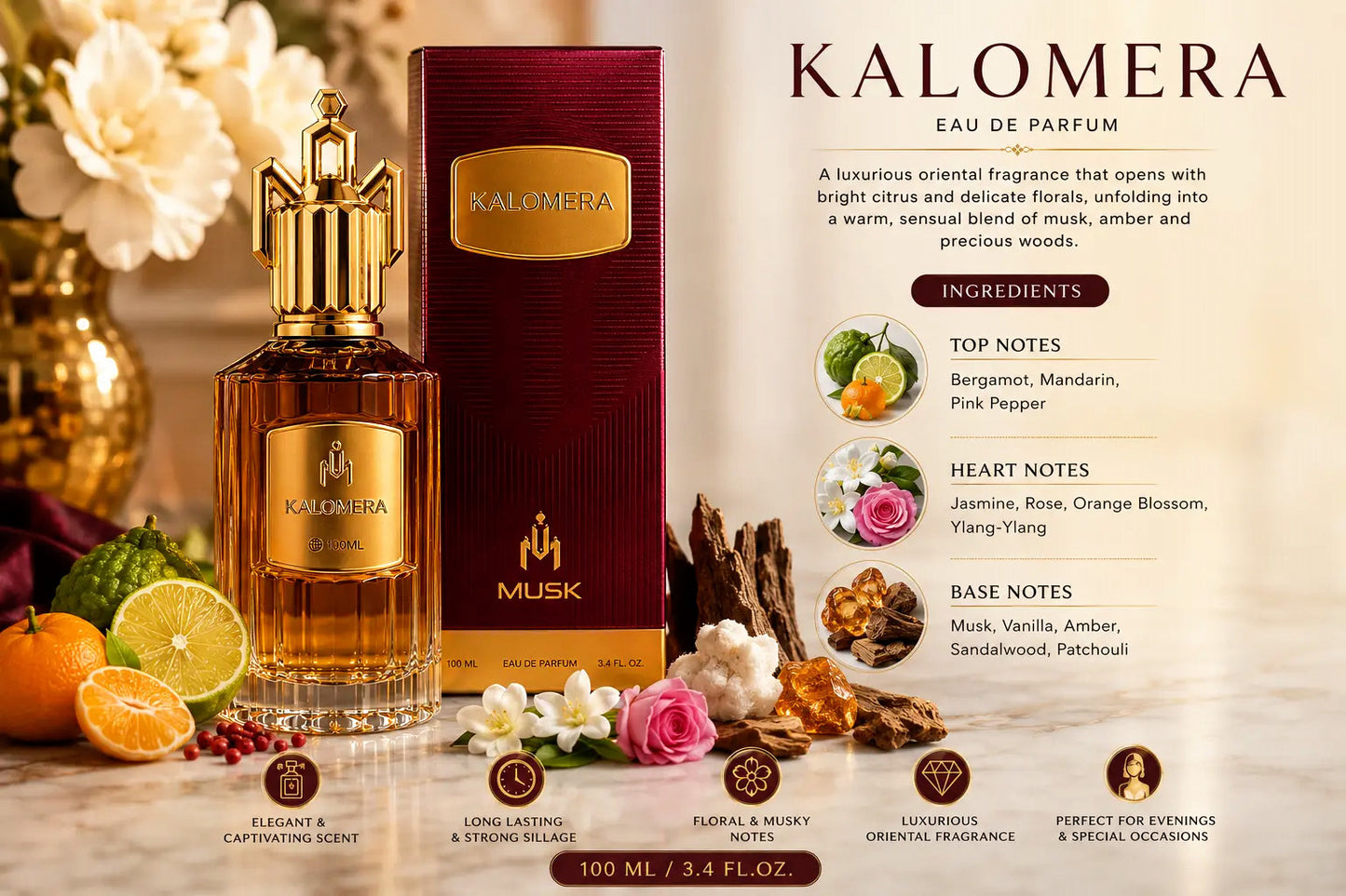 Kalomera by MUSK – Elegant & Captivating Eau de Parfum