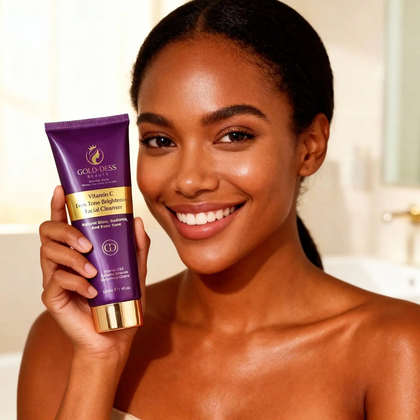 DIVINE GLOW COLLECTION Vitamin C - 5 Essential Products + Gold-Dess Signature Bag